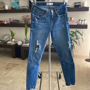 Zara ripped jeans